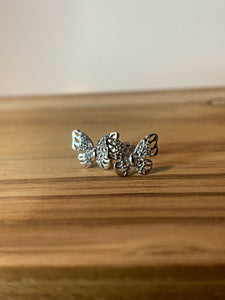 Lovely earrings- (silver, cubic zirconia)