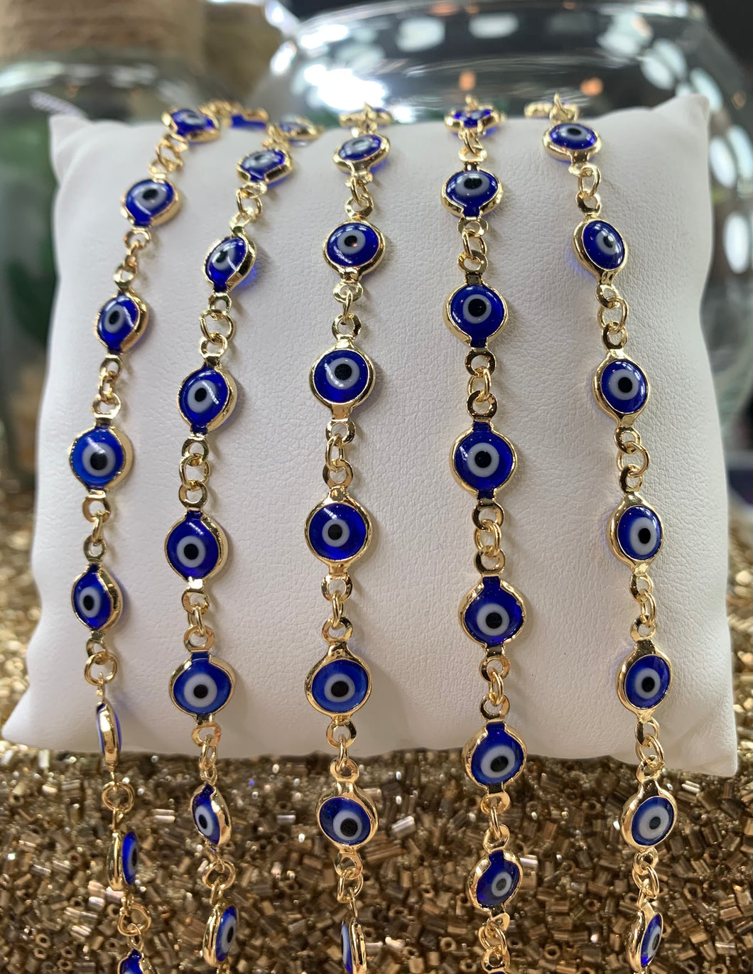 Blue Evil Eye (Clear)